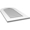 Ekena Millwork Round Top Surface Mount PVC Gable Vent: Non-Functional, w/ 3-1/2"W x 1"P Standard Frame, 18"W x 34"H GVPRT18X3401SN - alternate 2